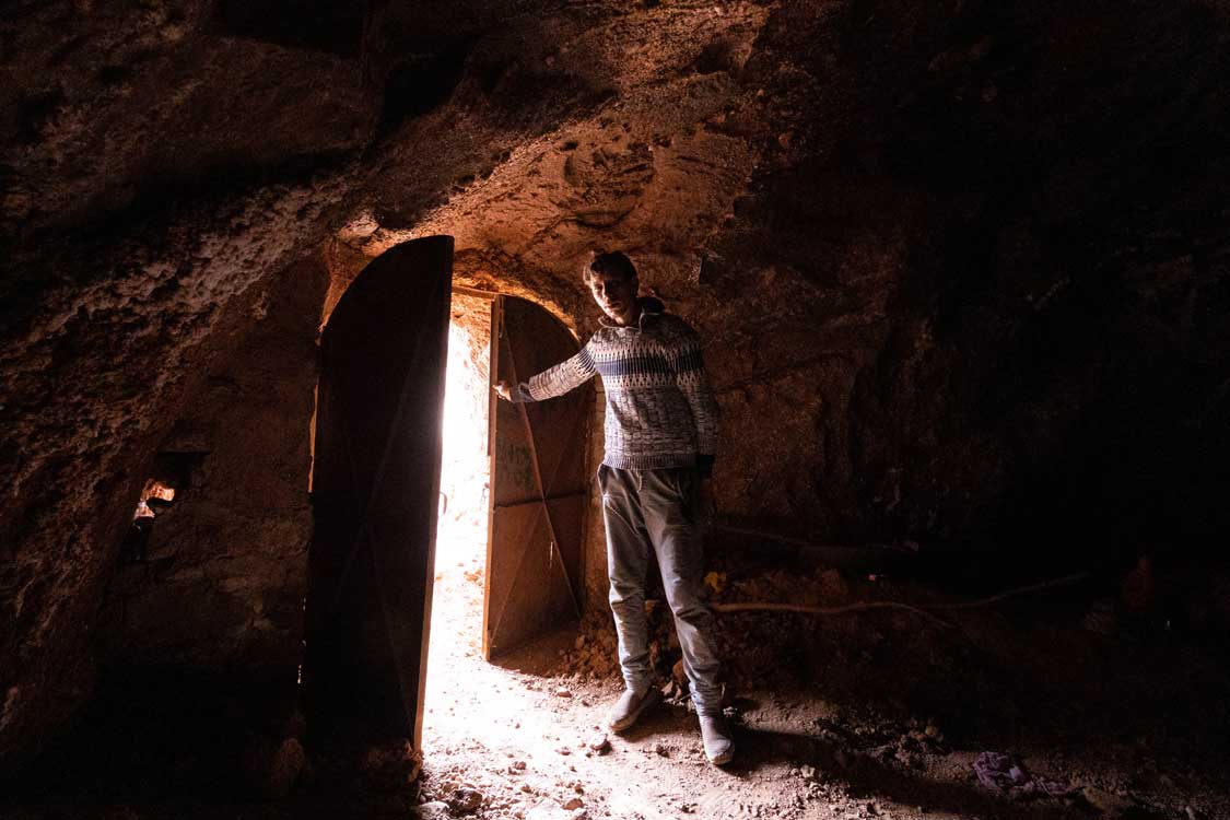 A salt miner in the Atlas Mountains
