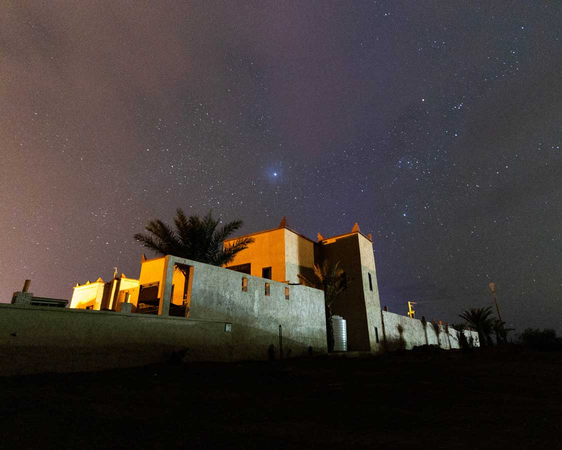 Stars of Riad Madu in Merzouga, Morocco