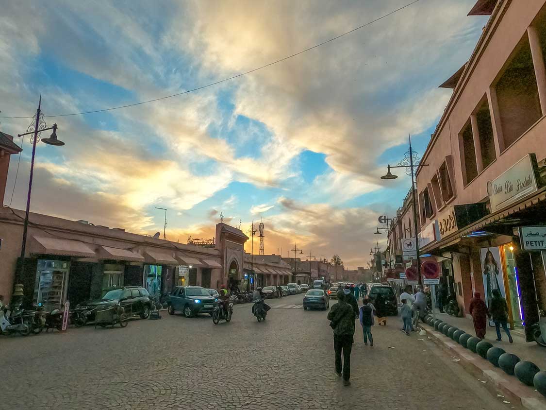 The streets of Marrakesh, Morocco