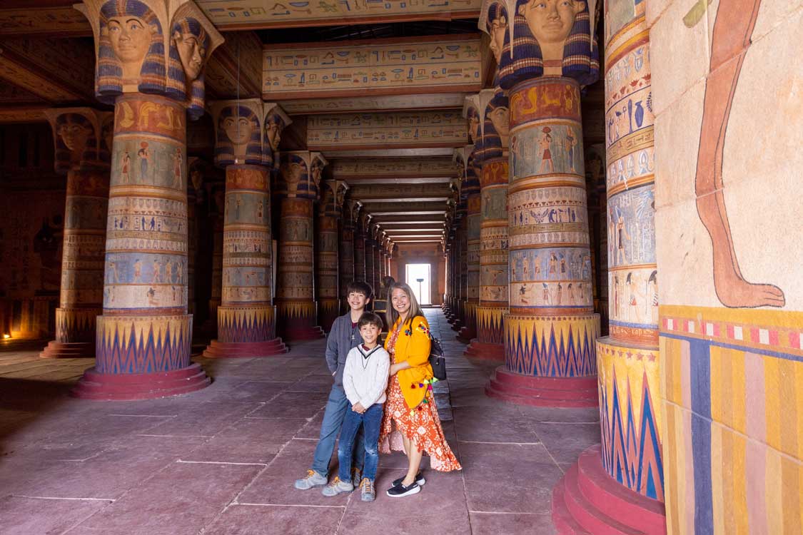 The set of Cleopatra at Atlas Studios in Ouarzazate, Morocco