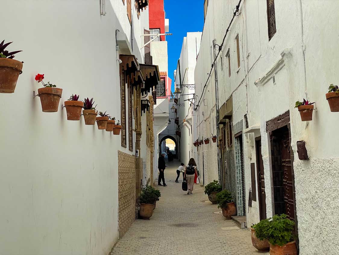 White streets of the Rabat medina