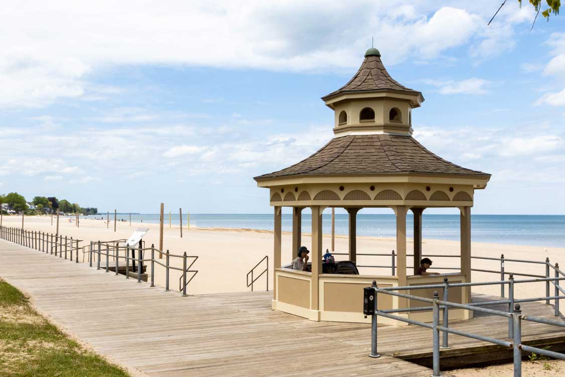 Pagoda at Ontario Beach Park in Rochestery NY