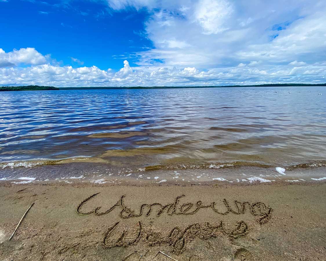 Beach at Ivanhoe Lake