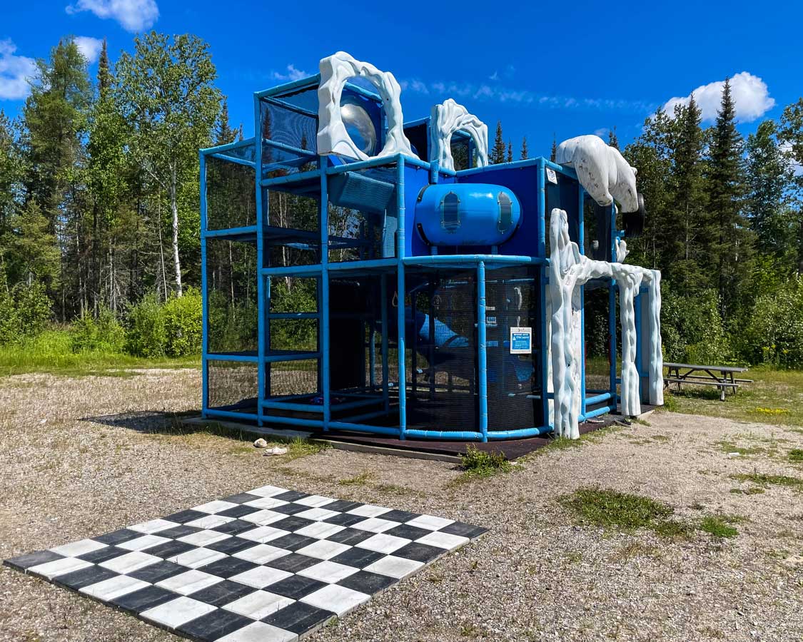 Children's playground in Cochrane Polar Bear Habitat