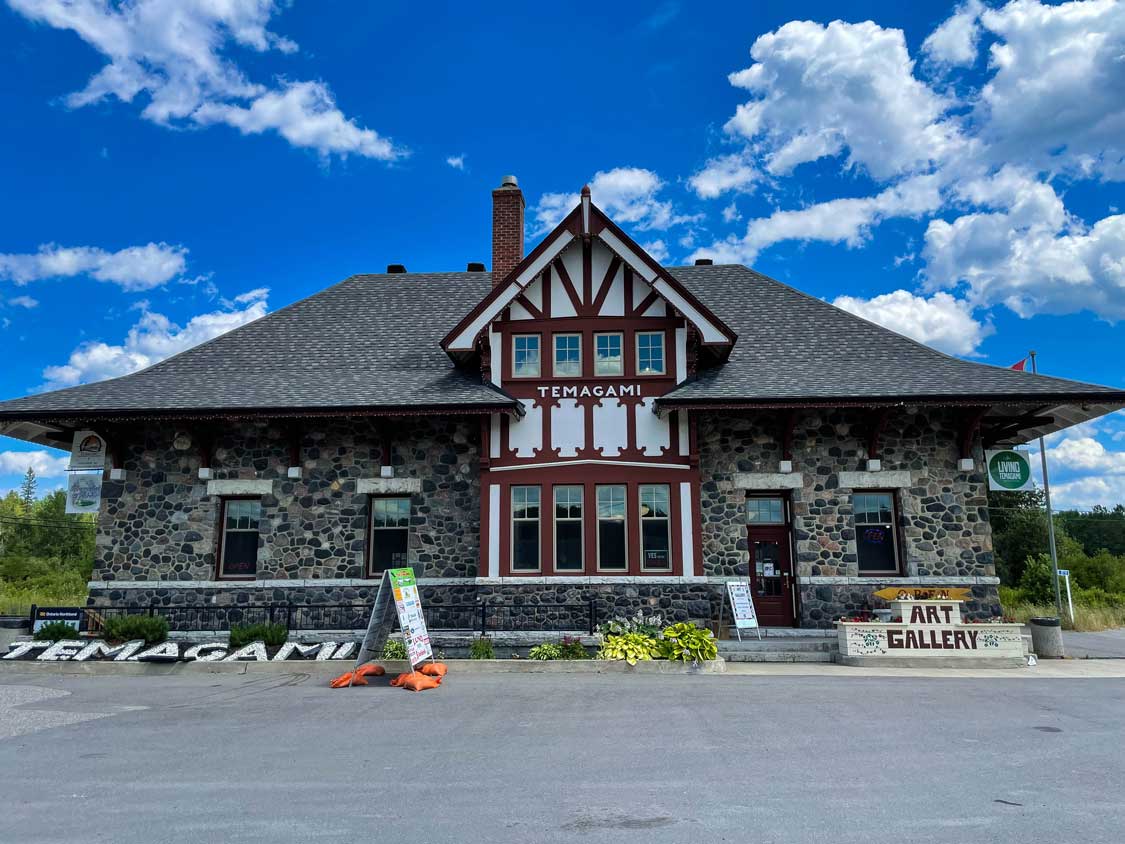 Temagami train station and art gallery