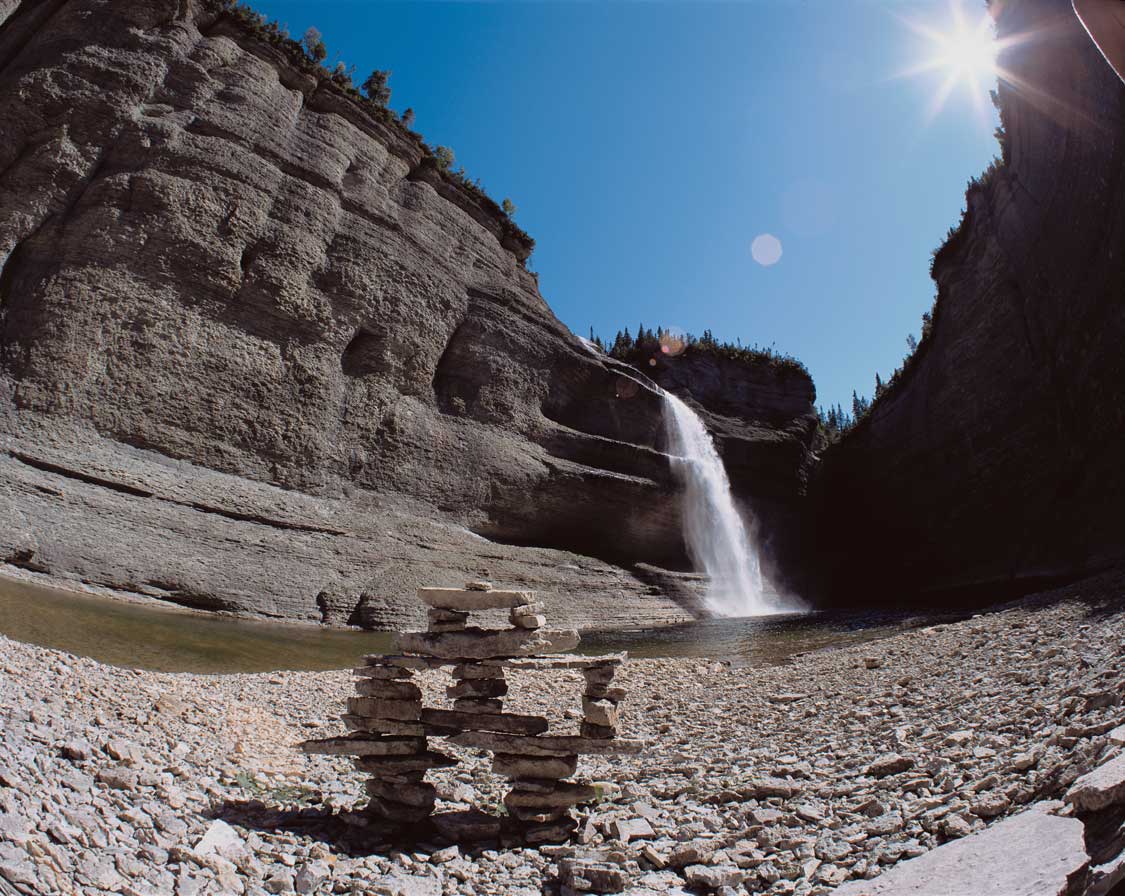 Waterfall on Anticosti Island, Quebec