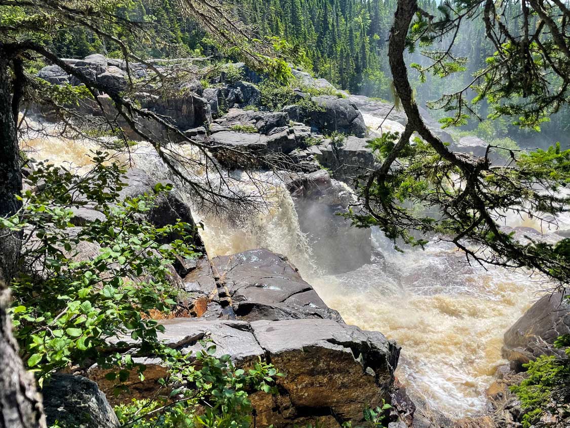 Waterfall on the Havre St. Pierre Drive