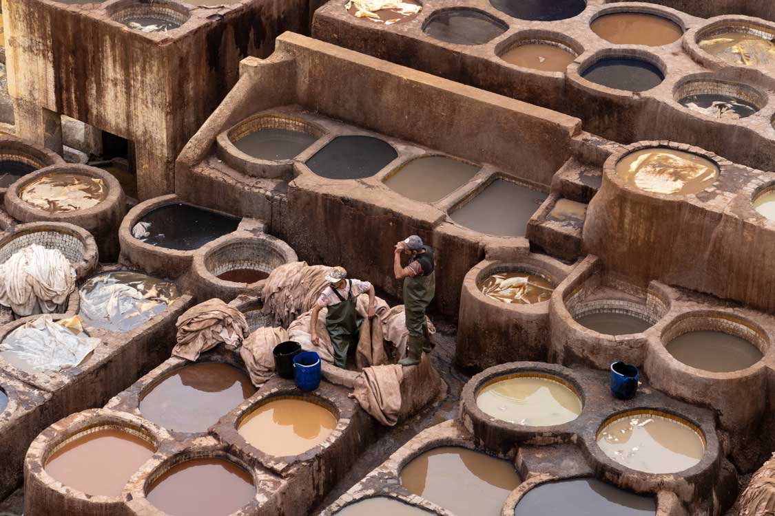 Chouara Leather Tannery in Fes Morocco
