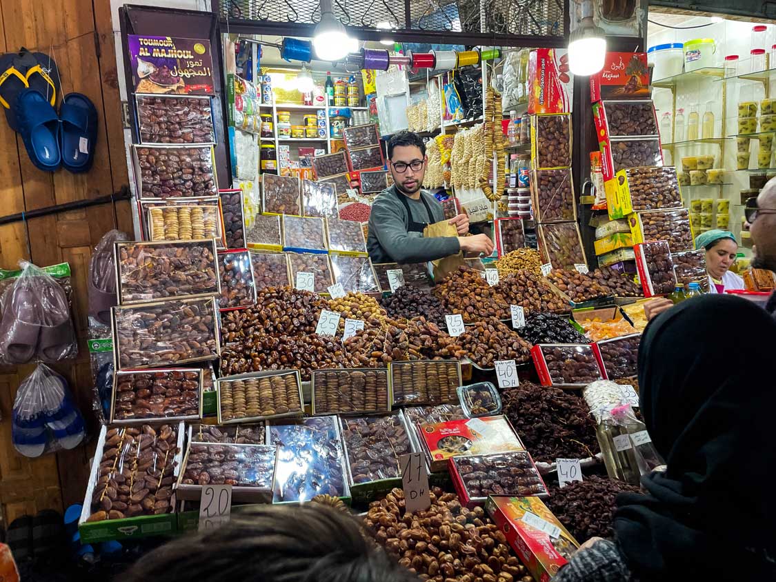 Date merchant in the Fes Souks