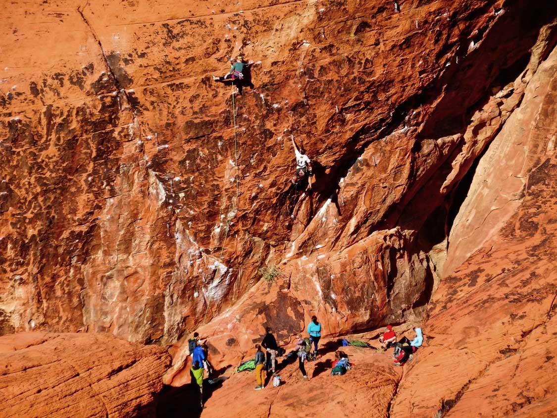 Rock climbing in Todra Gorge