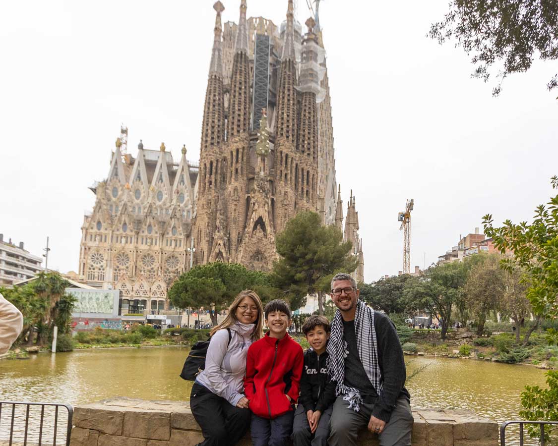 Wandering Wagars at Sagrada Familia in Barcelona, Spain