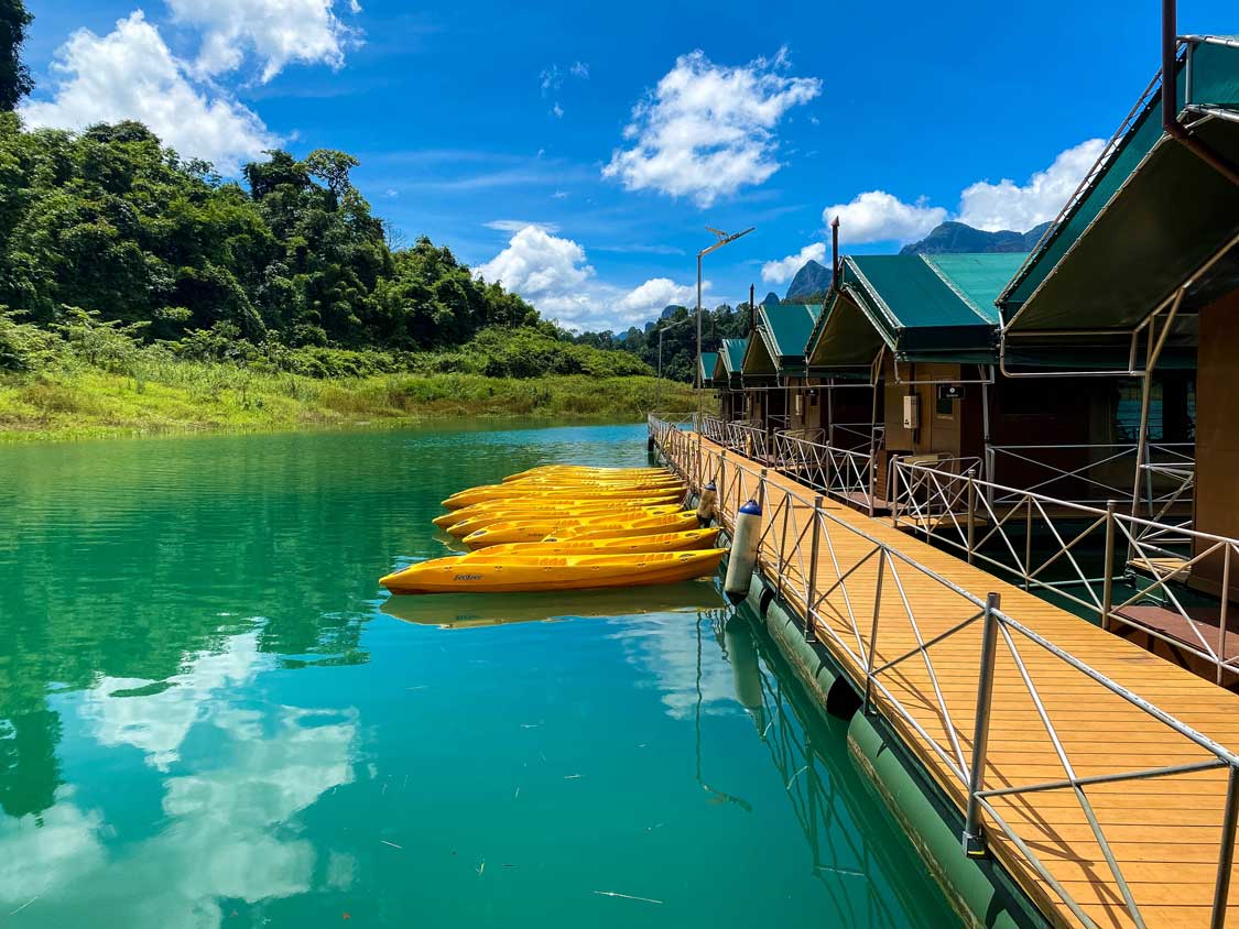 Elephant Hills floating lodge in Koh Sok National Park