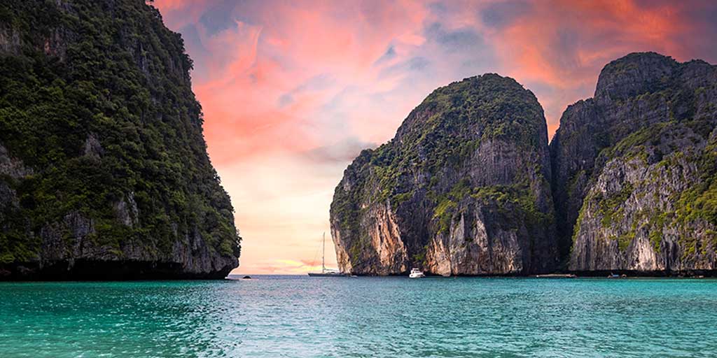 Things to do in Phuket Thailand - Visit Maya Bay at Sunset
