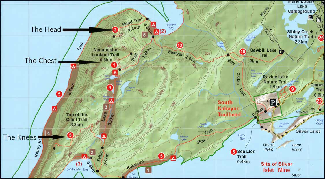 Sleeping Giant Provincial Park Map
