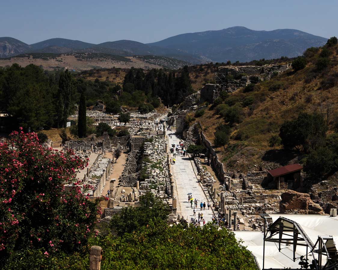 Ephesus Marble Street viewed from the Terraced Houses