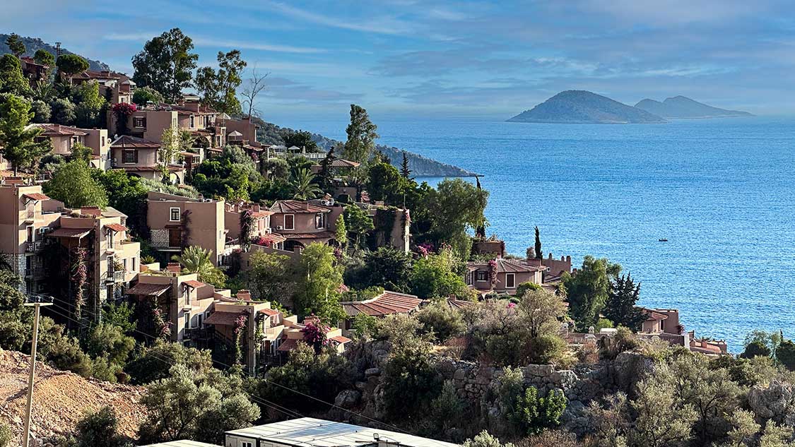 The things to do in Kas Turkiye from a viewpoint overlooking the city