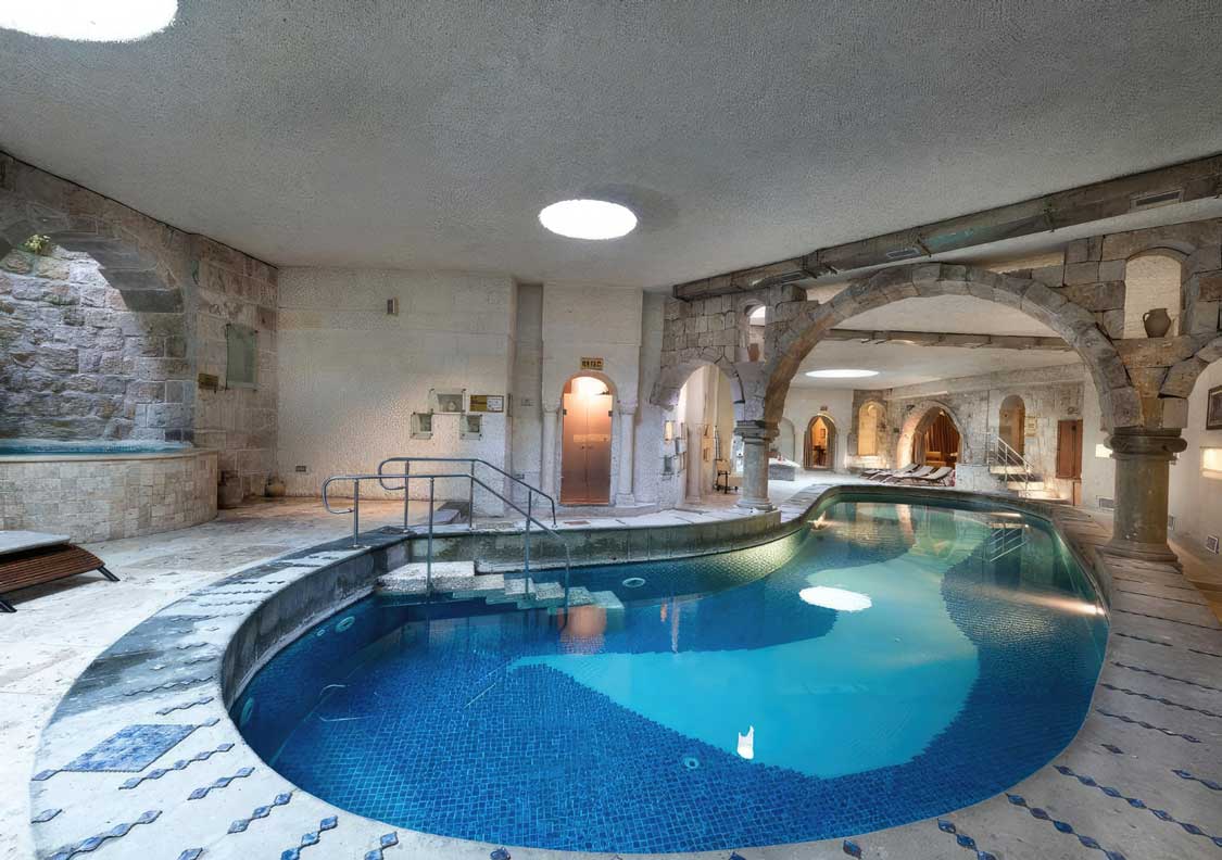 A cave pool at Anatolian Cave House hotel in Cappadocia