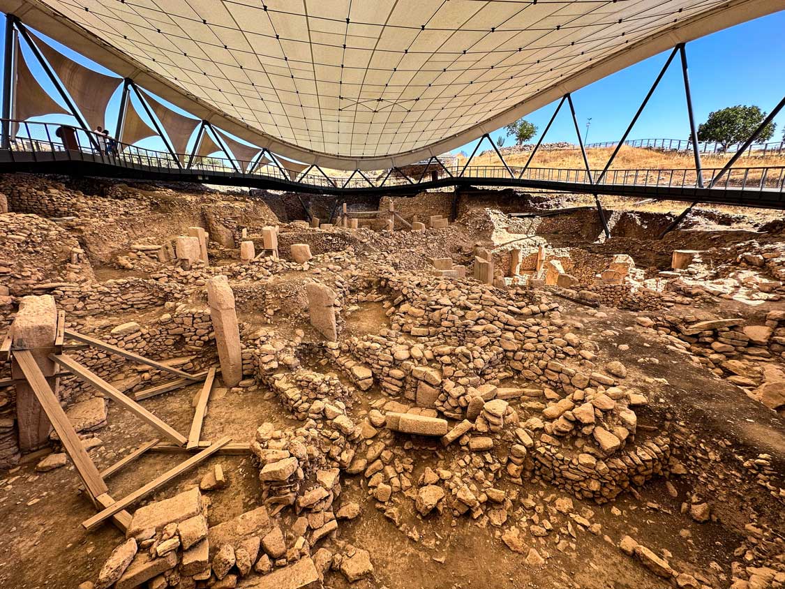 View over Building A at Gobekli Tepe