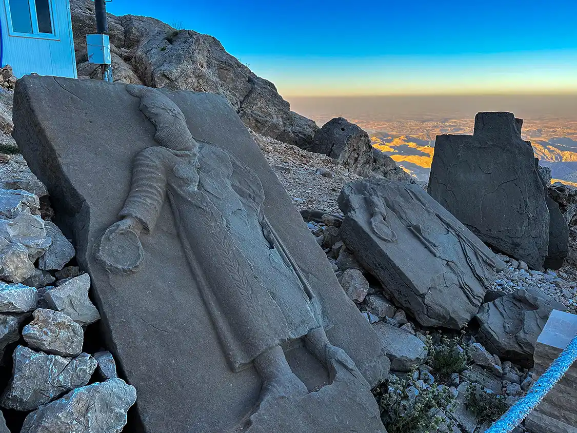 relief sculptures on Mount Nemrut