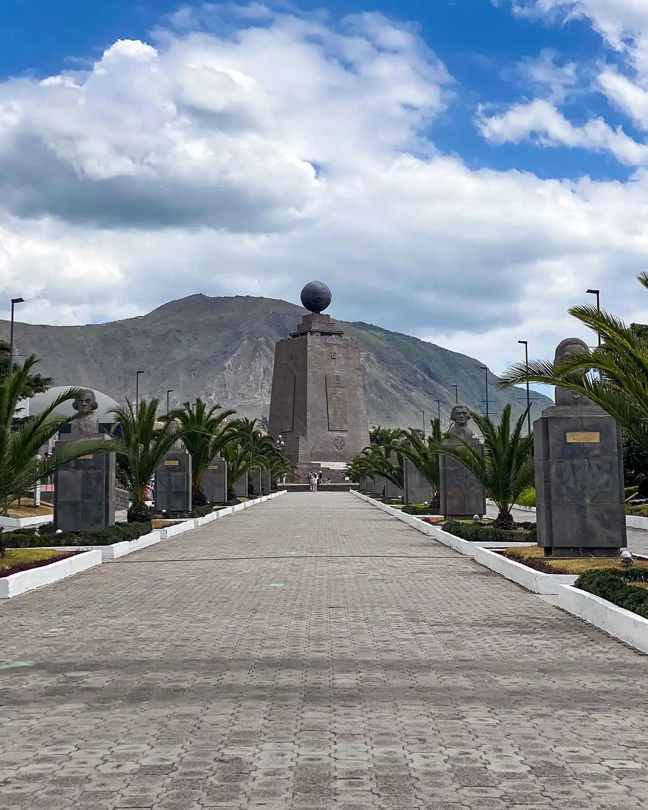 Mitad del Mundo monument at the Ecuator in Ecuador