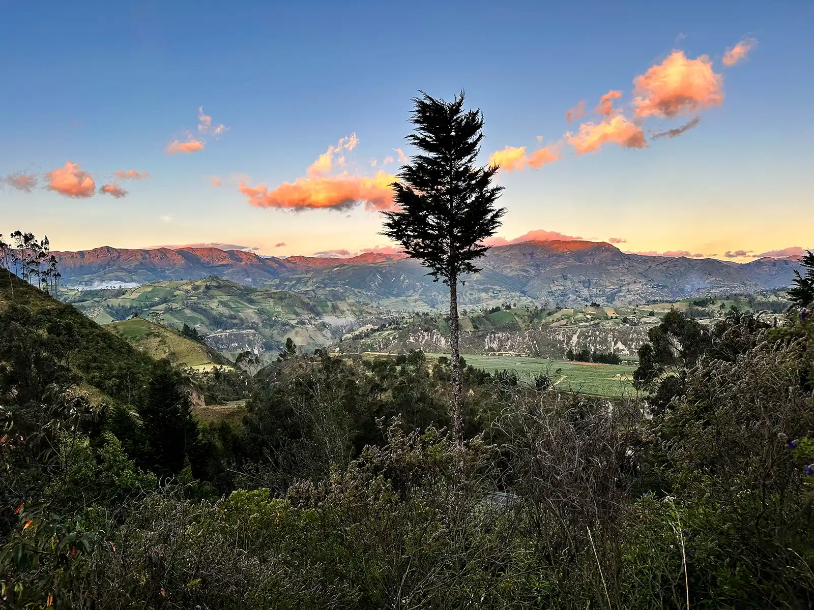 Sunrise in the Andean Mountains at Black Sheep Inn