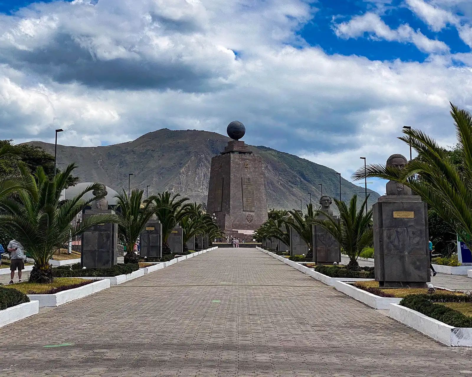 Mitad del Mundo monument near the Equator in Quito
