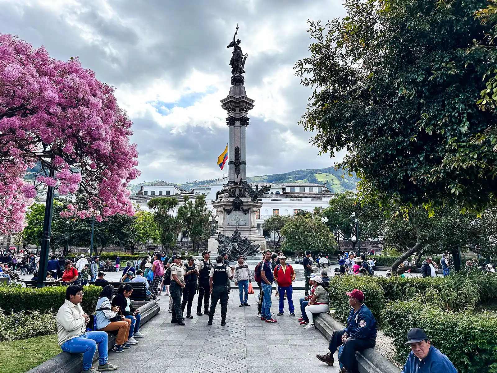 Plaza de la Indepencia in Quito, Ecuador