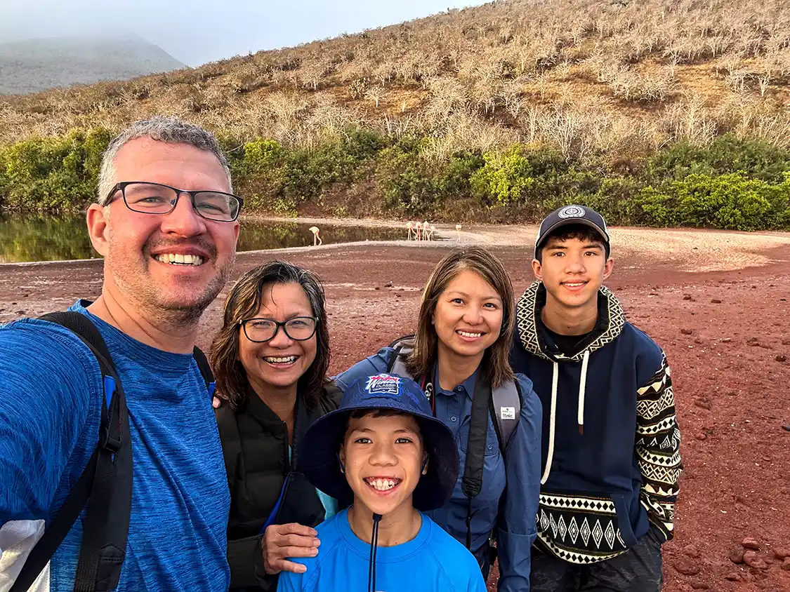 Wandering Wagars family traveling in the Galapagos Islands