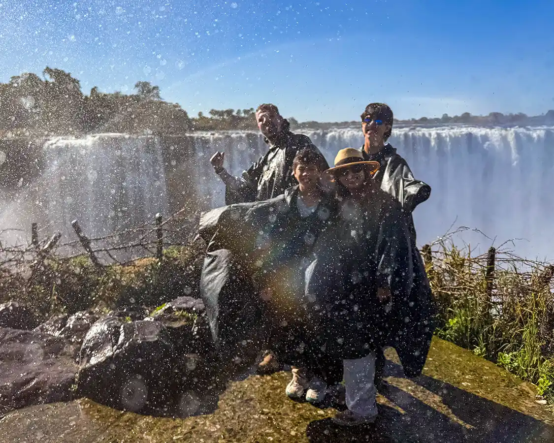 Wandering Wagars at Danger Point in Victoria Falls National Park Zimbabwe