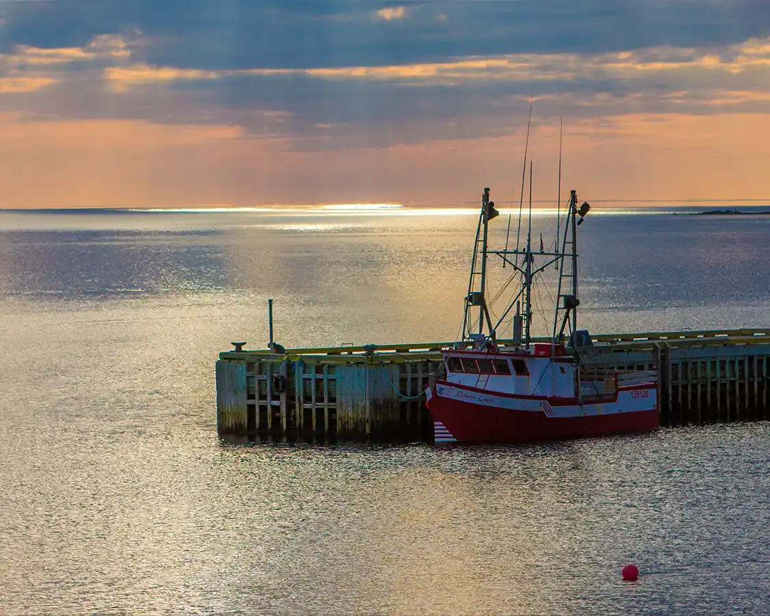 Fishing boat in Cornerbrook Newfoundland