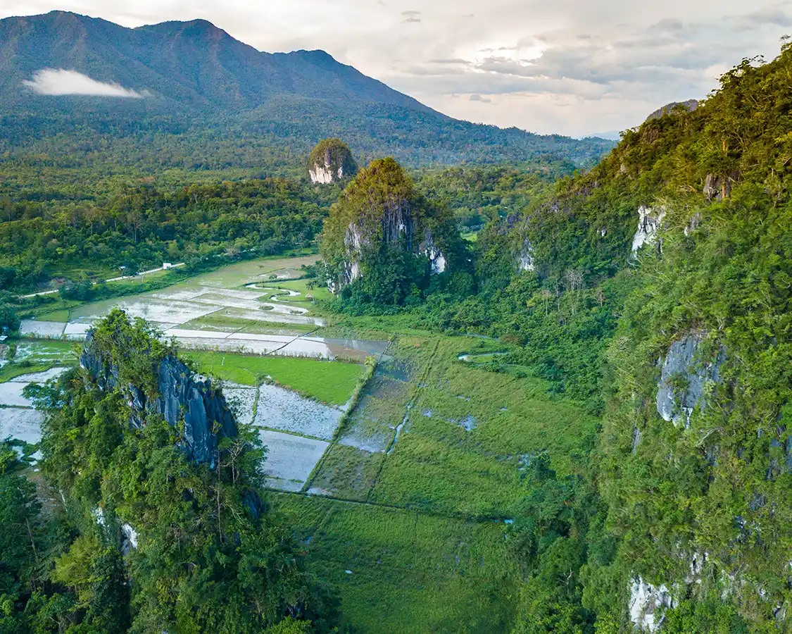 Elephant Hills mountains in Puerto Princesa Philippines