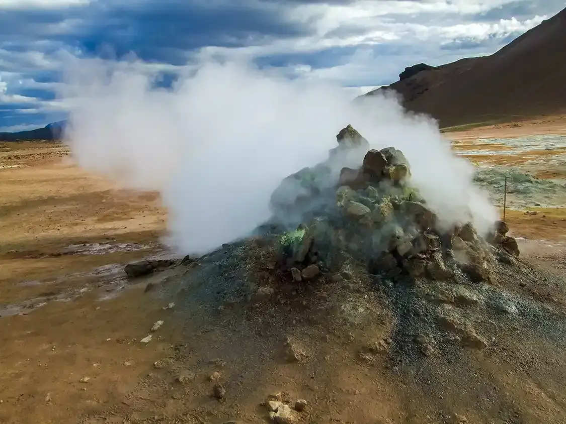 Geothermal vent in central Iceland