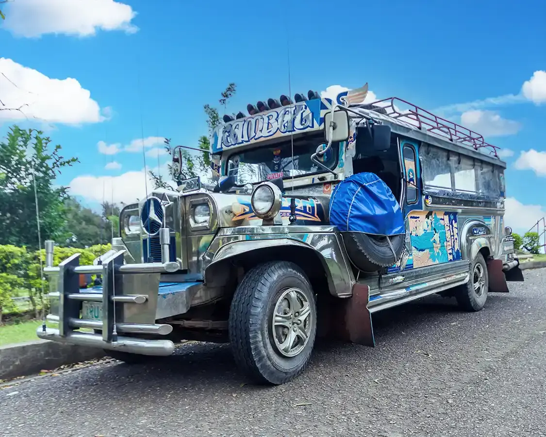 Jeepney for local travel in Puerto Princesa