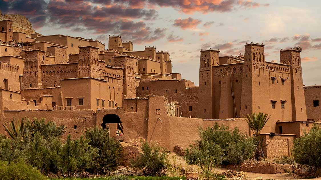 Sunset over Ait Benhaddou