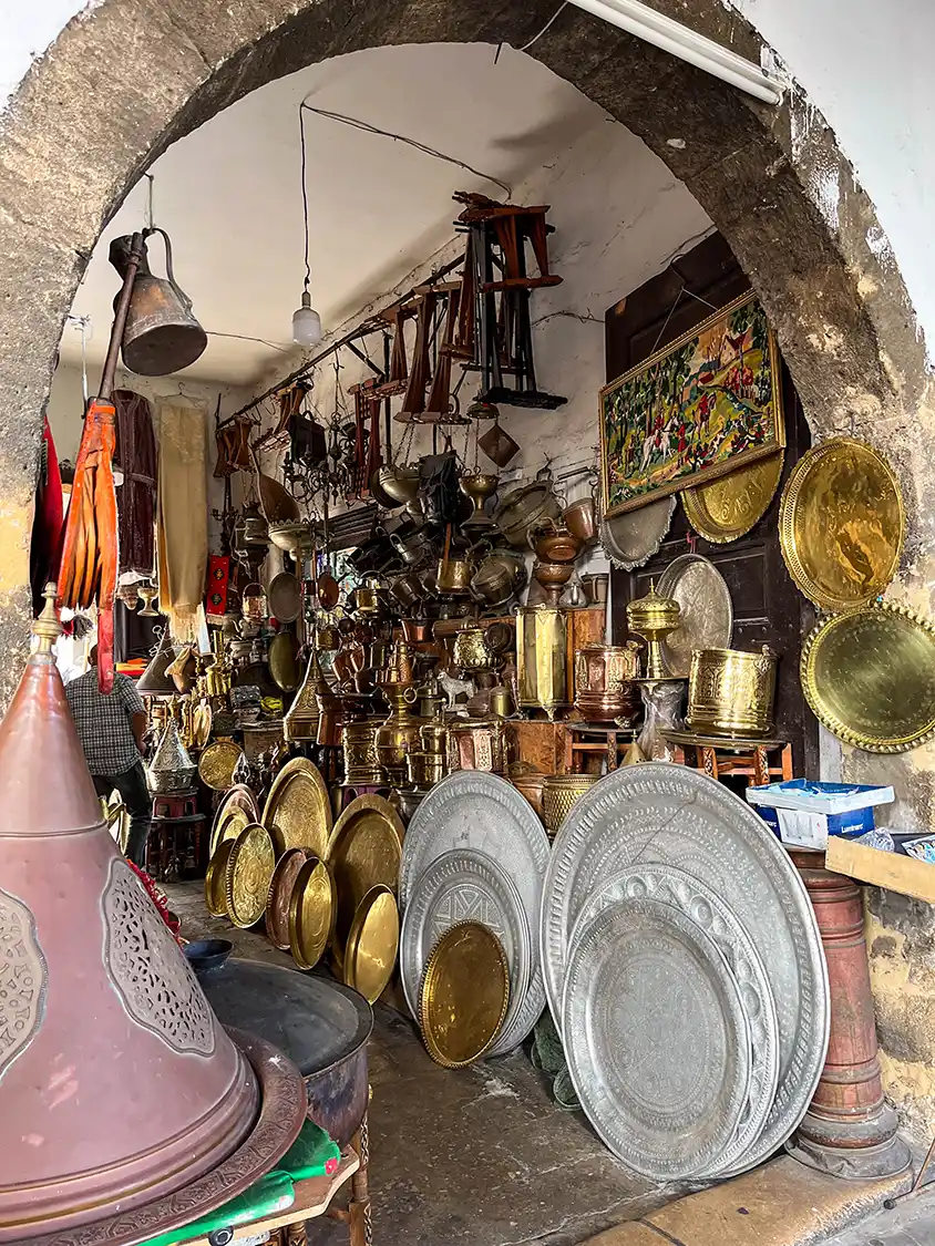 Antique shop in the Habous Quarter of Casablanca