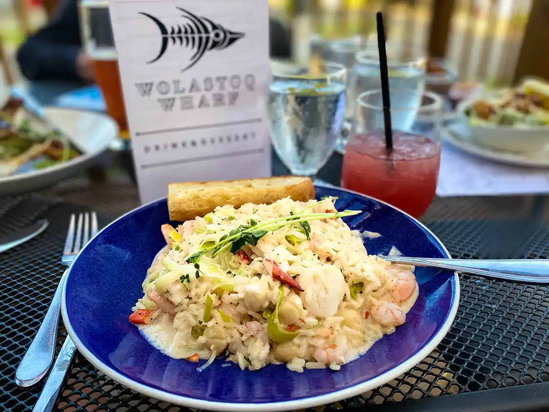 Dinner at Wolastoq Wharf Restaurant