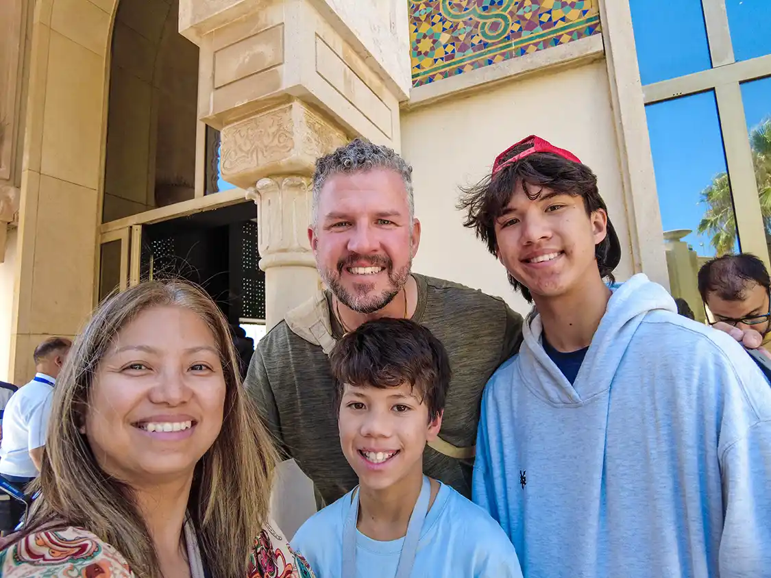 Wandering Wagars family in Casablanca Morocco