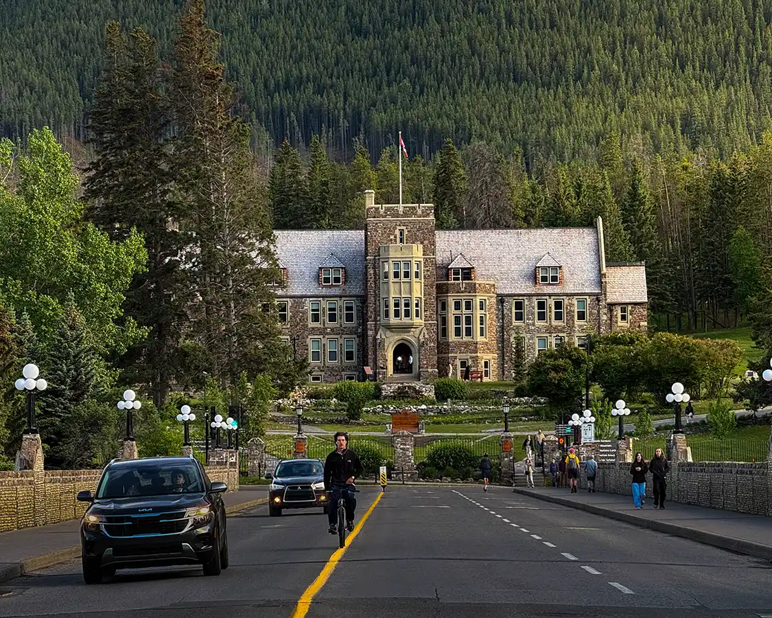 Banff National Park Administration Building on Banff Avenue