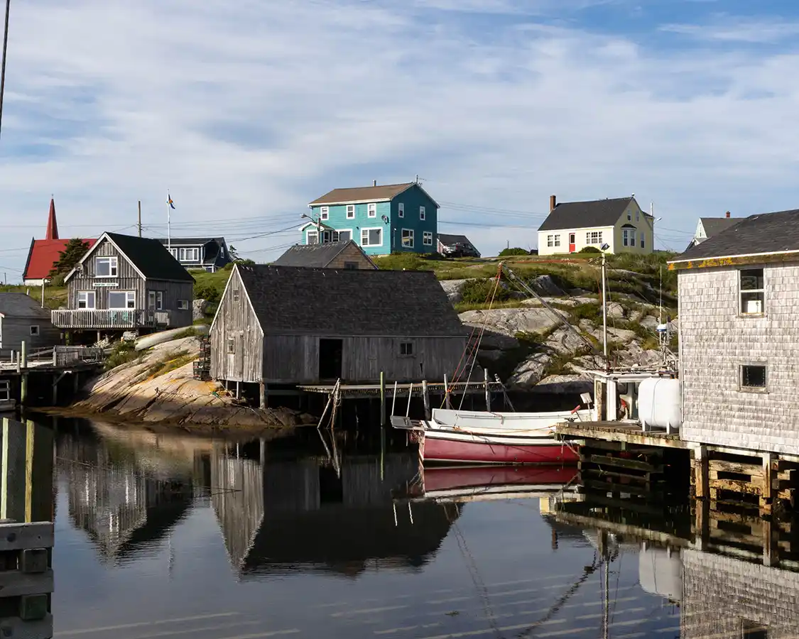 Peggys Cove Fishing Village in Nova Scotia