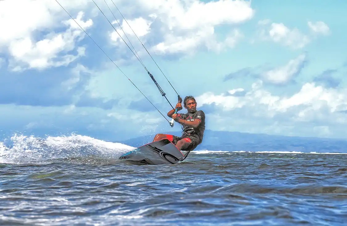 kite surfer at Bulabog Beach Boracay