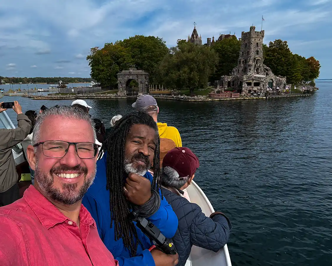 Kevin Wagar and Christopher Rudder on the City Cruises 1000 Islands tour2