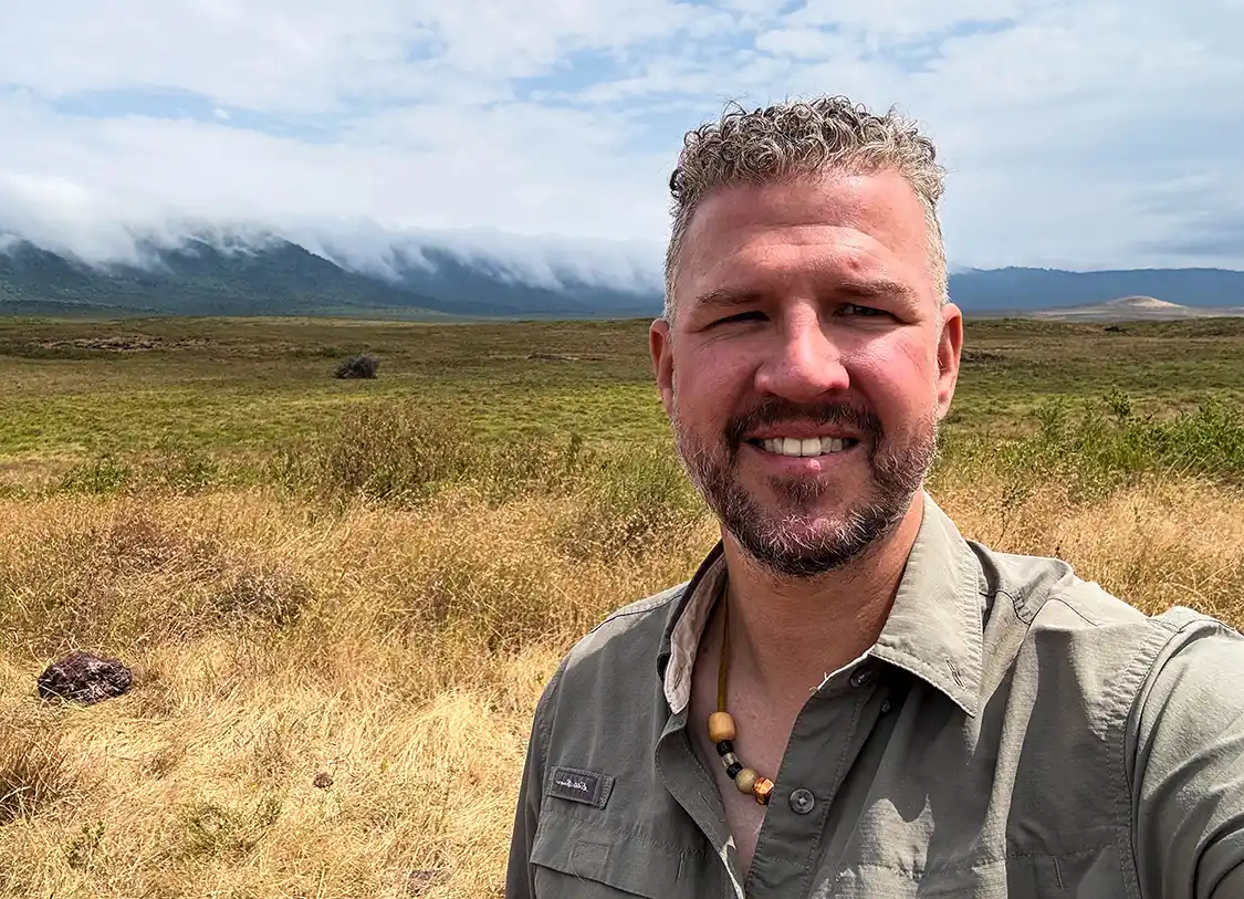 Kevin Wagar in Ngorongoro Crater Conservation Area