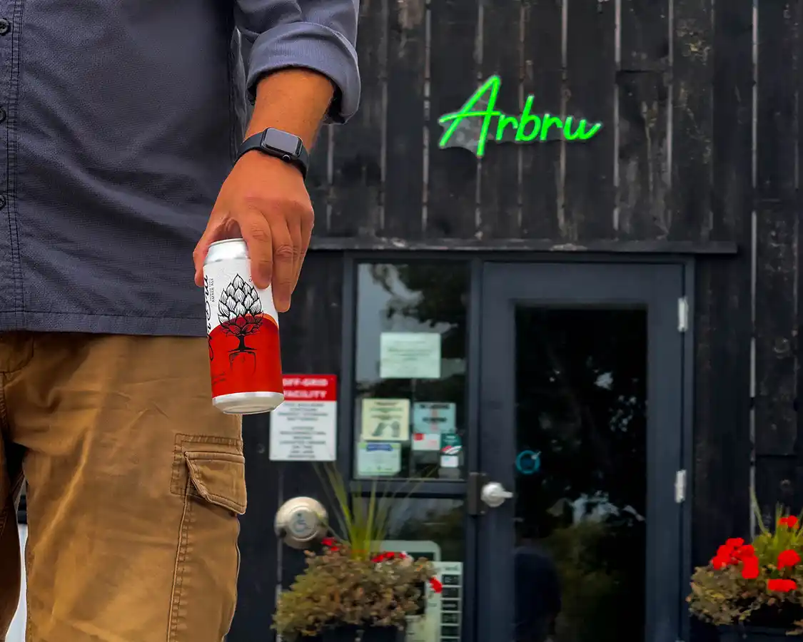 Kevin Wagar leaves ArBru Solar Brewing with a fresh beer